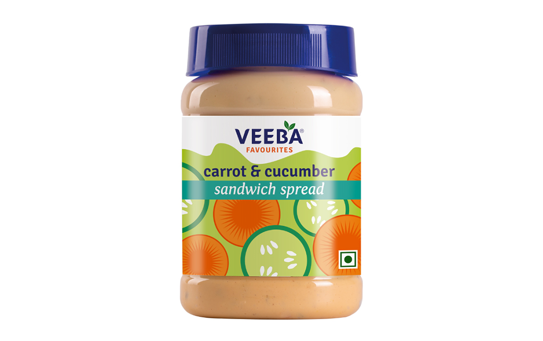 Veeba Carrot & Cucumber Sandwich Spread   Plastic Jar  250 grams